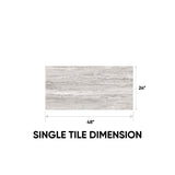 12 x 24 in. Precept Ice Matte Pressed Glazed Porcelain Tile