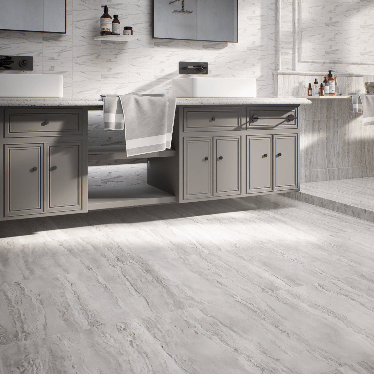 12 x 24 in. Precept Ice Matte Pressed Glazed Porcelain Tile