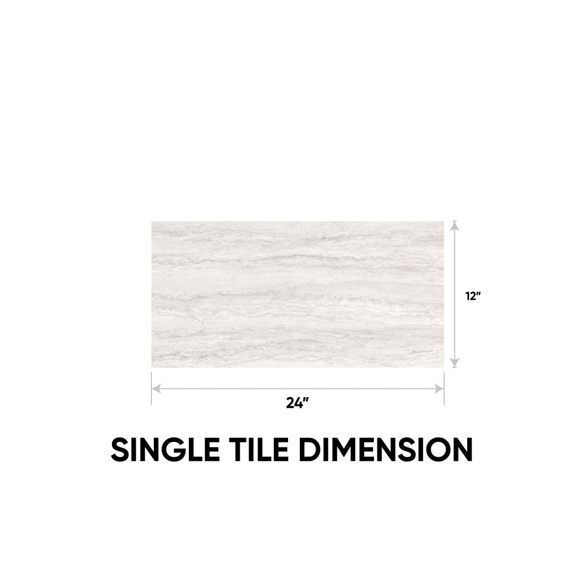 12 x 24 in. Precept Ivory Matte Pressed Glazed Porcelain Tile