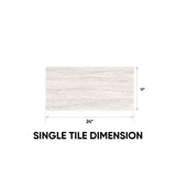 12 x 24 in. Precept Ivory Matte Pressed Glazed Porcelain Tile