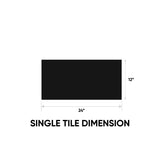 12 x 24 in Prima Charcoal Polished Rectified Unglazed Porcelain Tile
