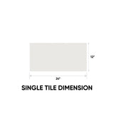 12 x 24 in Prima True White Matte Rectified Glazed Porcelain Tile