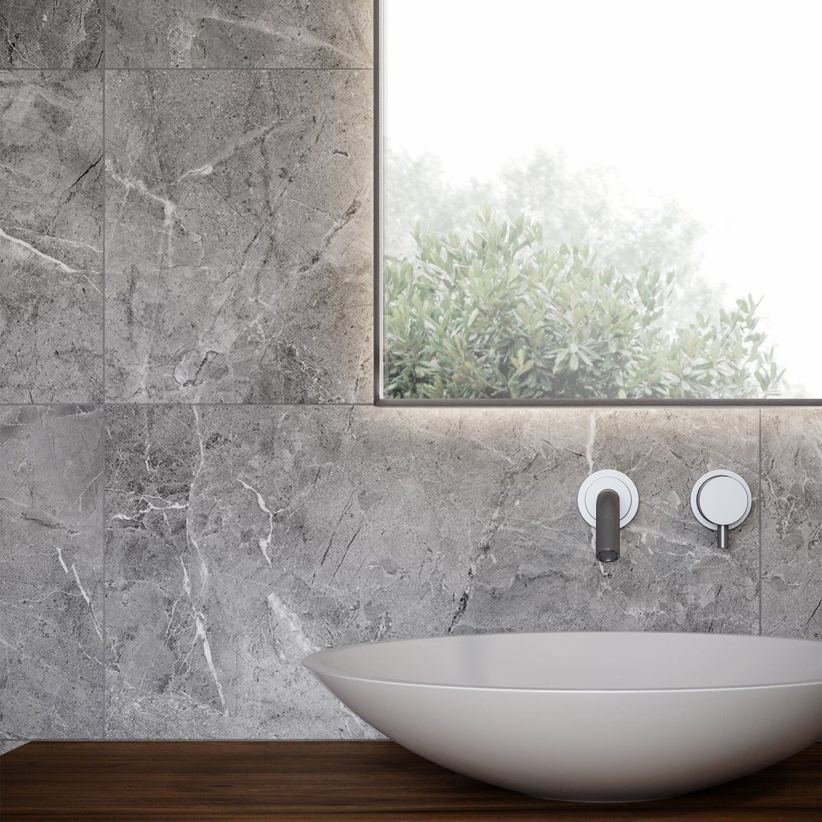 12 X 24 In Regency Carbon Matte Pressed Glazed Porcelain