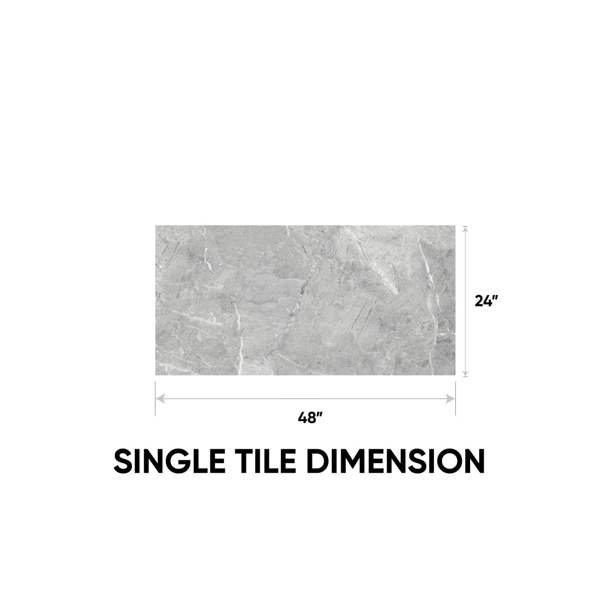 12 x 24 in. Regency Mica Matte Pressed Glazed Porcelain Tile
