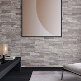 12 X 24 In Silver Ash Filled & Honed Veincut Travertine