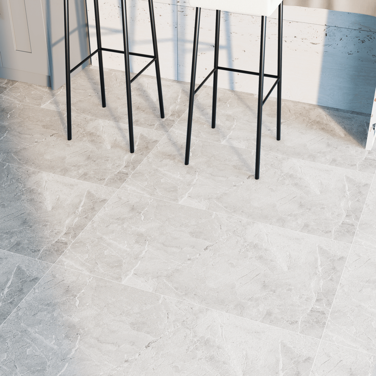 12 x 24 in. Torino Argento Matte Pressed Glazed Porcelain Tile