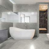 12 x 24 in. Torino Grigio Matte Pressed Glazed Porcelain Tile