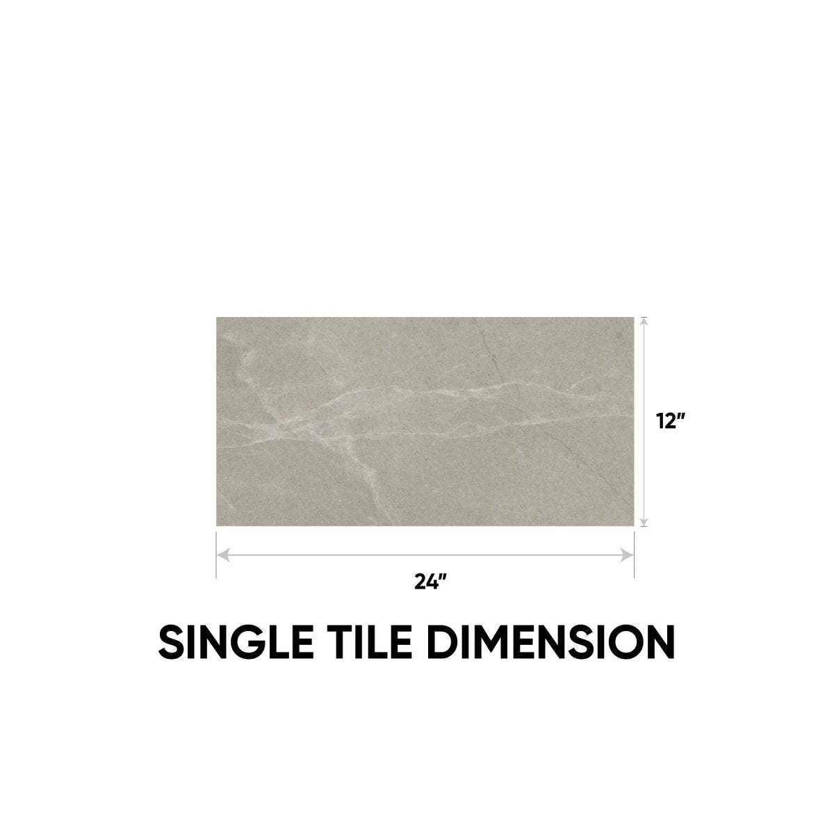 12 x 24 in. Torino Vanizio Matte Pressed Glazed Porcelain Tile