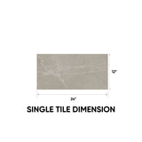 12 x 24 in. Torino Vanizio Matte Pressed Glazed Porcelain Tile