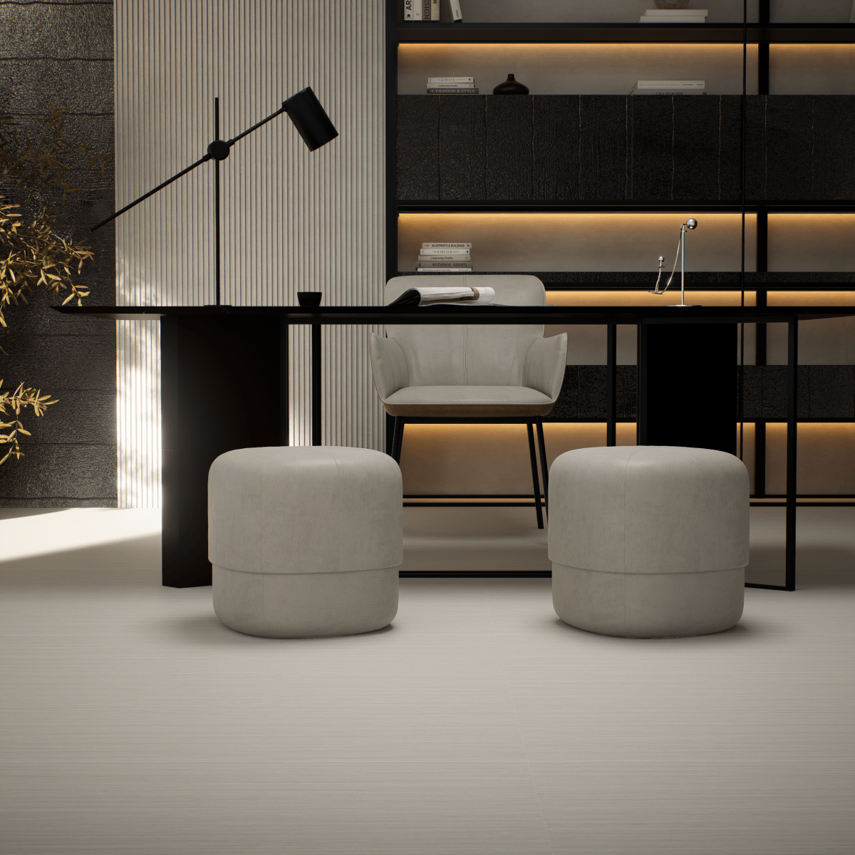 12 x 24 in Zera Annex Bianco Matte Rectified Color Body Porcelain Tile
