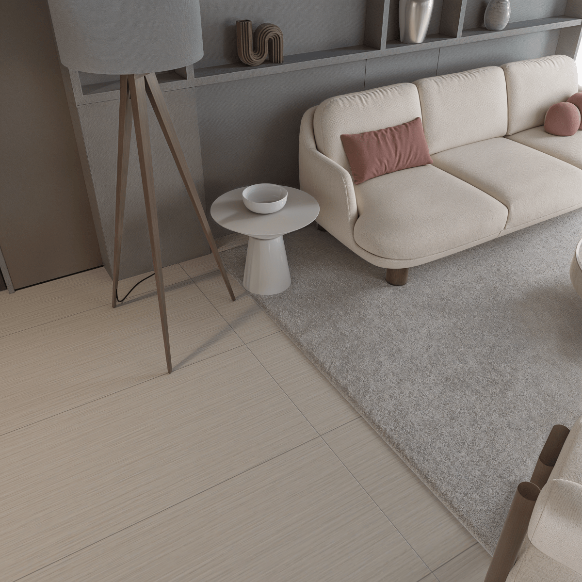 12 X 24 In Zera Annex Oyster Matte Rectified Color Body Porcelain