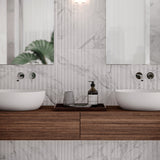 12 X 36 In Alto Raffino Bianco Matte Rectified Glazed Ceramic
