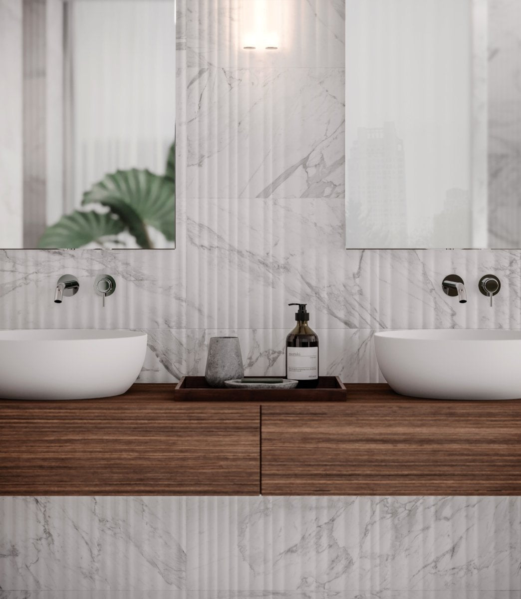 12 X 36 In Alto Raffino Bianco Matte Rectified Glazed Ceramic