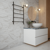 12 X 36 In Curva Raffino Calacatta Matte Rectified Glazed Ceramic