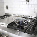 KUCHT Culinary Professional 3 Ply Stainless Steel 10 Piece Cookware Set