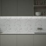 1.25 In Hexagon Mayfair Calacatta Oro Polished Glazed Porcelain Mosaic