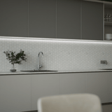 1.25 in. Mayfair Suave Bianco Hexagon Polished Glazed Porcelain Mosaic