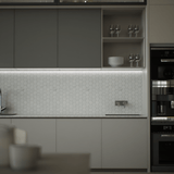 1.25 in. Mayfair Suave Bianco Hexagon Polished Glazed Porcelain Mosaic