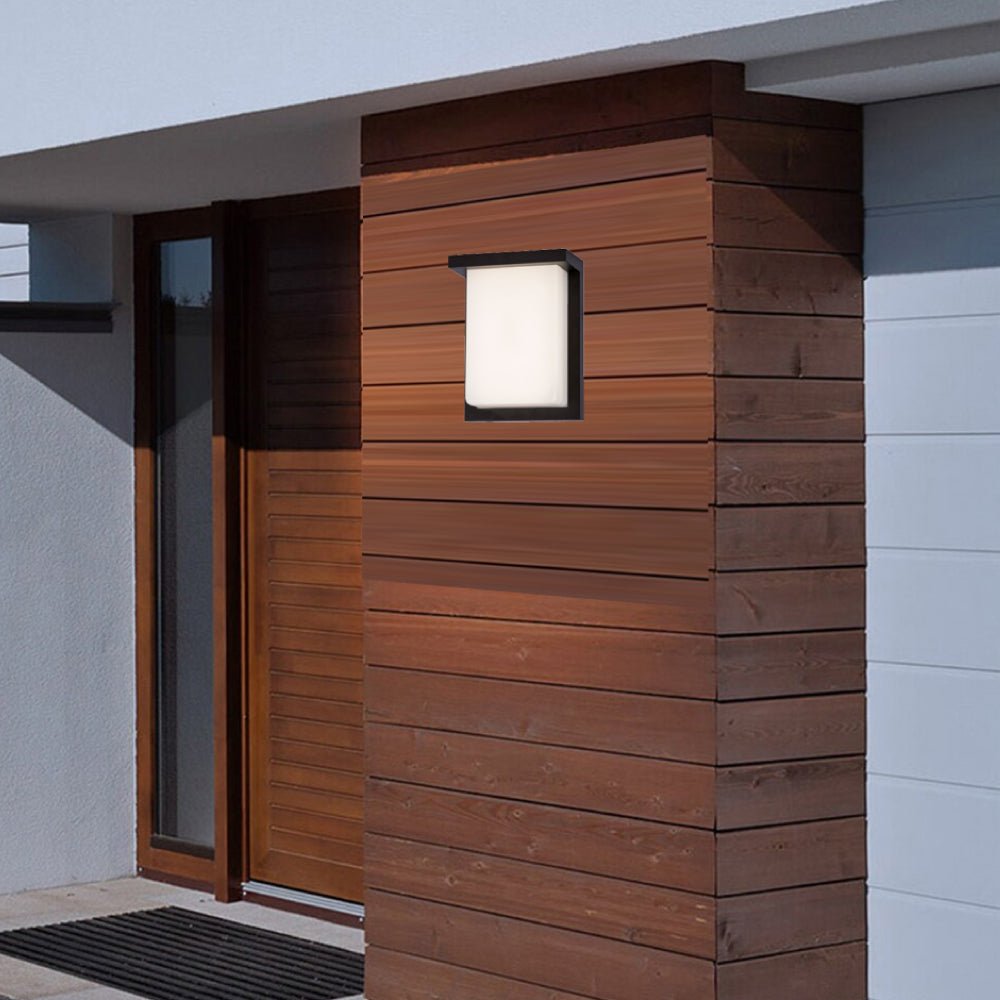 12W LED Outdoor Wall Sconce Light - Oil Rubbed Bronze Finish, 600LM, ETL Listed - Wet Location LED Outdoor Wall Light