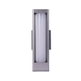 12W Modern LED Outdoor Wall Sconce Light, Silver Finish, Dimmable, ETL Listed - Wet Location