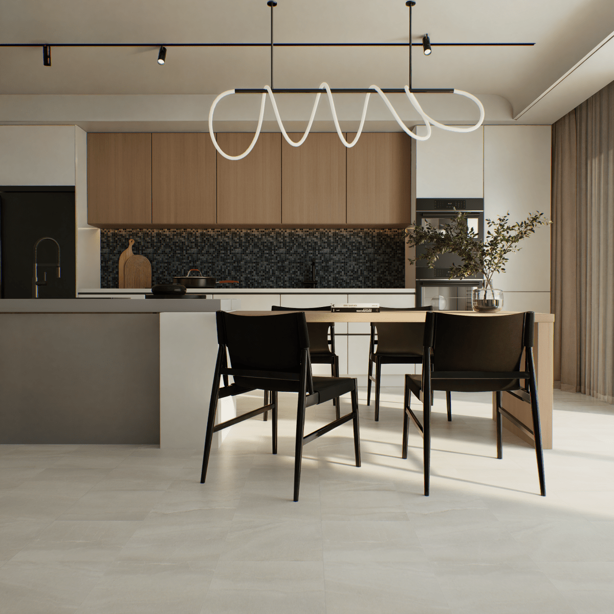 13 X 13 In Crux Ivory Matte Pressed Glazed Porcelain