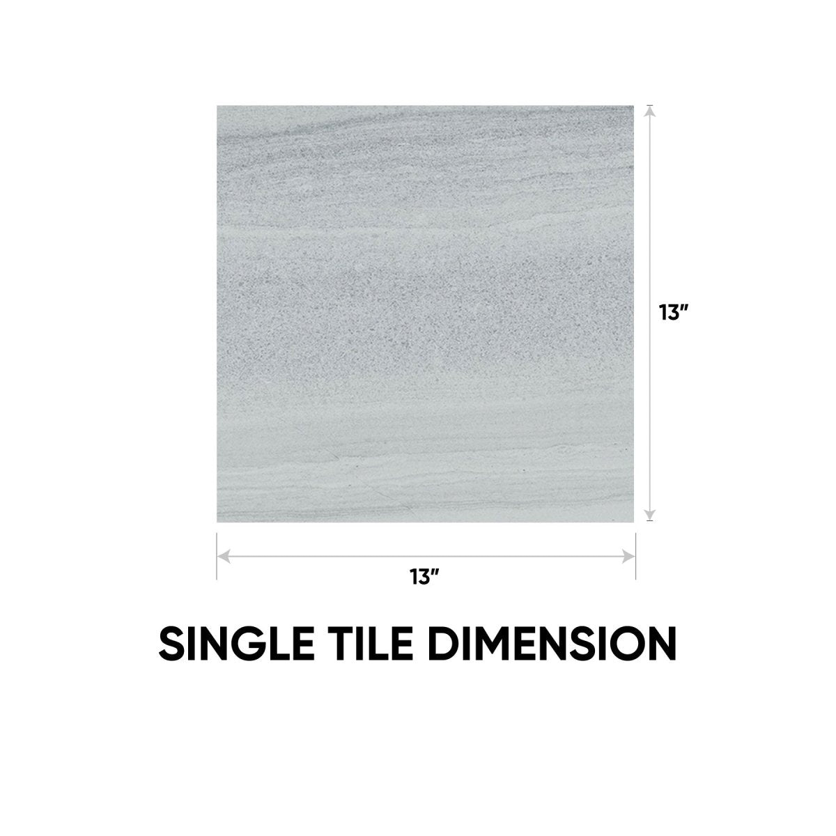 13 x 13 in Davenport Matte Pressed Glazed Ice Porcelain Floor Tile