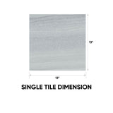 13 x 13 in Davenport Matte Pressed Glazed Ice Porcelain Floor Tile