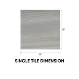 13 x 13 in Davenport Matte Pressed Glazed Mica Porcelain Field Tile