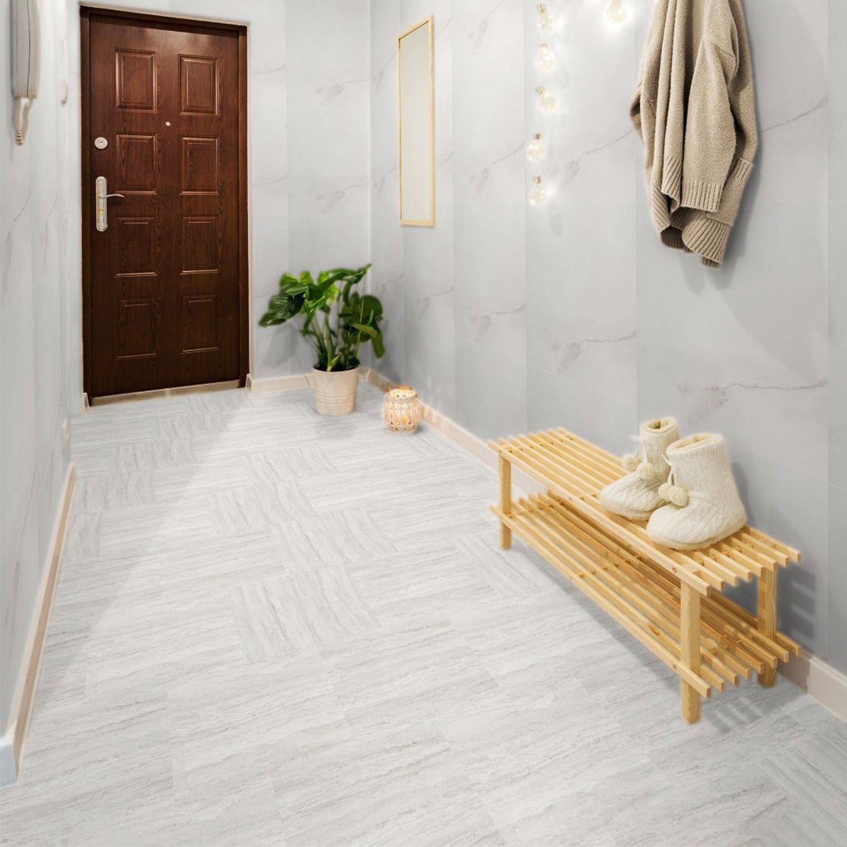 13 X 13 In Precept Ivory Matte Pressed Glazed Porcelain
