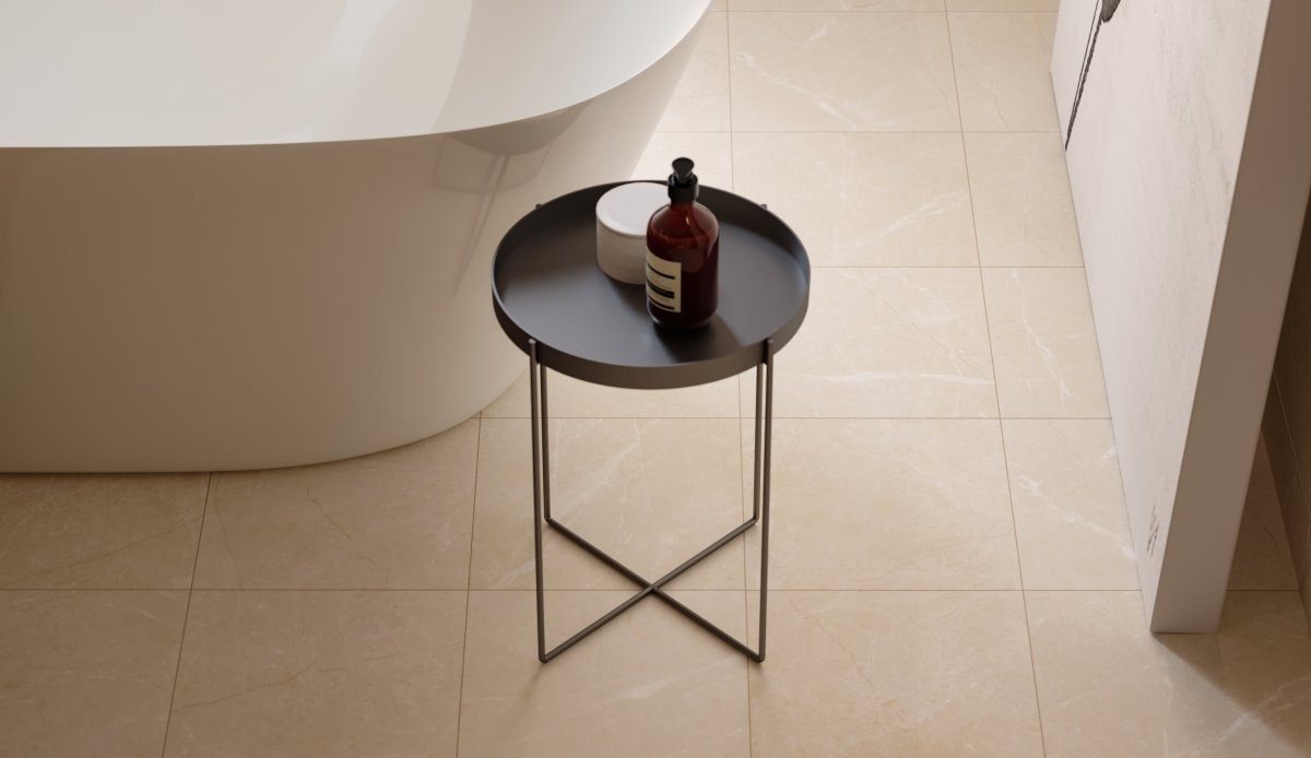 13 X 13 In Torino Avorio Matte Pressed Glazed Porcelain