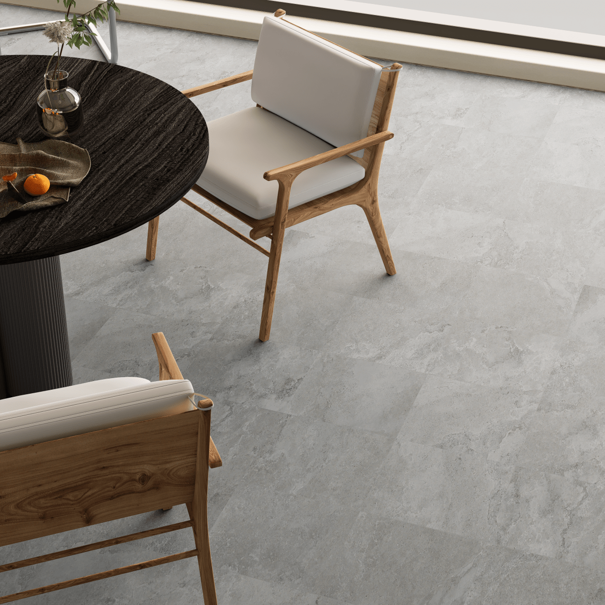 13 X 13 In Veneta Argento Matte Pressed Glazed Porcelain