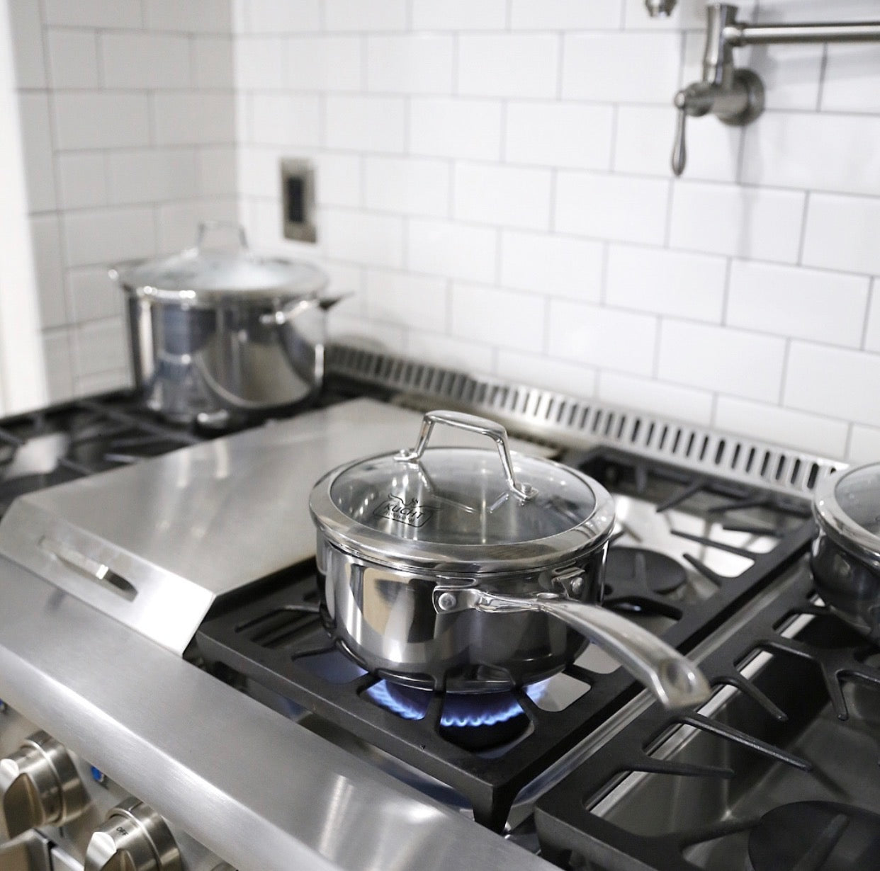 KUCHT Culinary Professional 3 Ply Stainless Steel 10 Piece Cookware Set