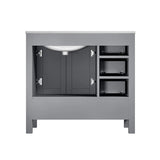 Jacques 84 in. Bathroom Freestanding Bathroom Vanity With Undermount Ceramic Sink, White Carrara Marble
