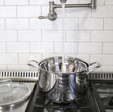 KUCHT Culinary Professional 3 Ply Stainless Steel 10 Piece Cookware Set