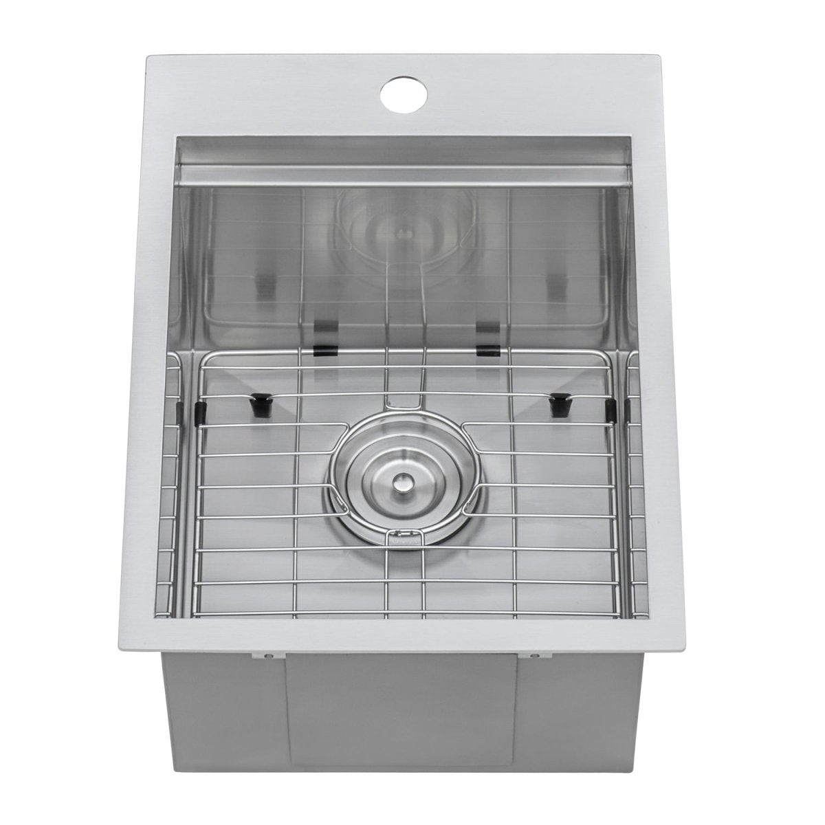 15 x 20 inch Marine Grade T-316 Workstation Topmount RV Boat Outdoor Sink Stainless Steel