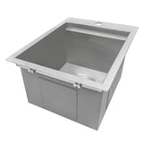 15 x 20 inch Marine Grade T-316 Workstation Topmount RV Boat Outdoor Sink Stainless Steel