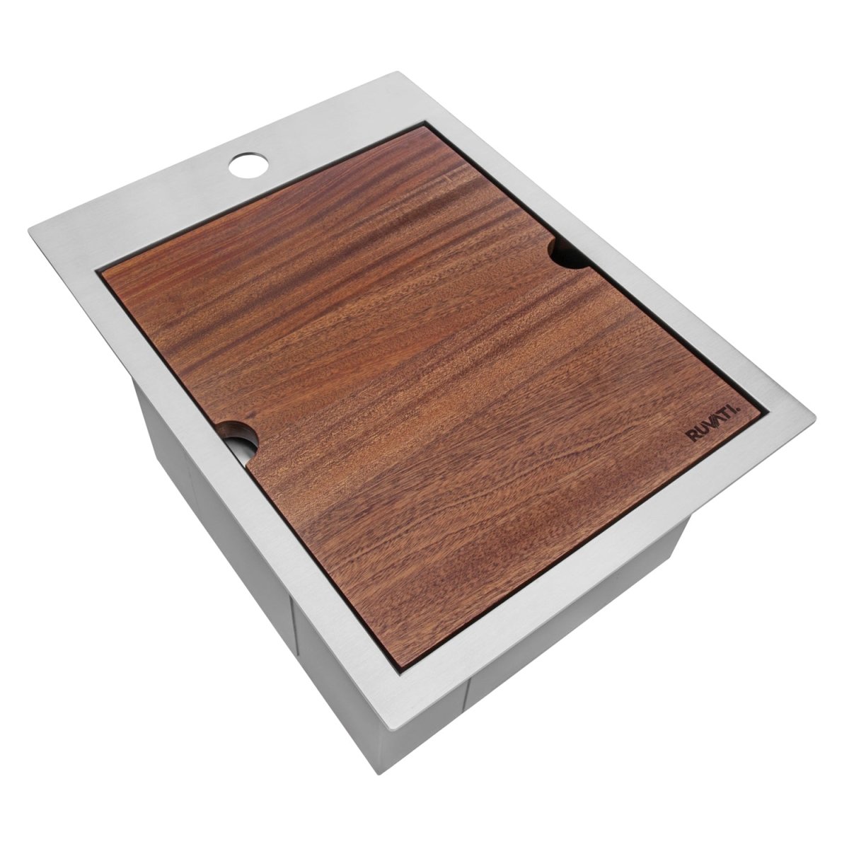 15 x 20 inch Workstation Drop-in Topmount Bar Prep RV Sink 16 Gauge Stainless Steel