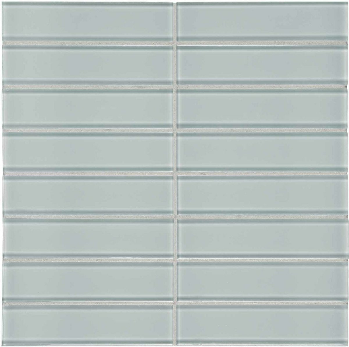 1.5 X 6 In Stacked Element Cloud Light Colors Glass Mosaic