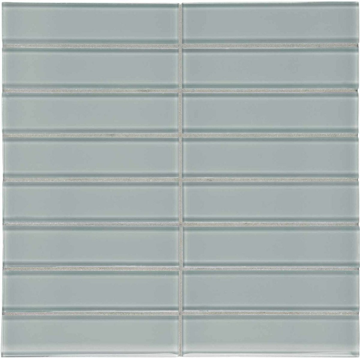 1.5 X 6 In Stacked Element Dark Colors Glass Mosaic