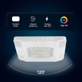 150 Watt LED Canopy Light, 5700K, 19000LM, AC100-277V, DLC Premium Recessed Surface Mount, For High Bay Carport, Gas Stations, Indoor Parking, Underpasses, Loading Docks, Outdoor Area Light