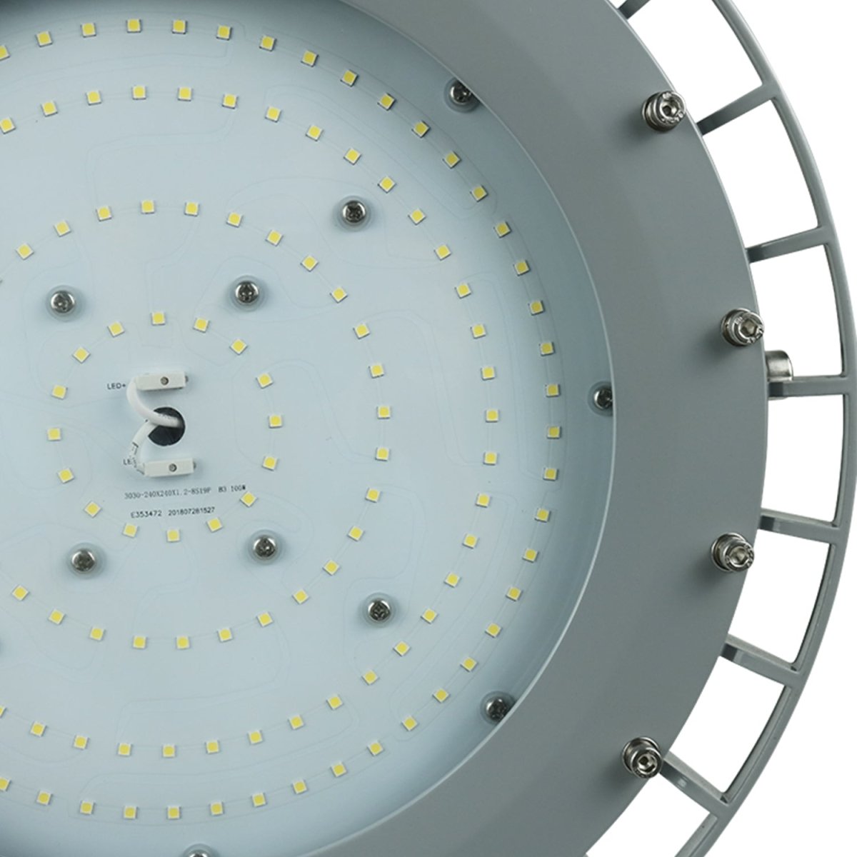 150 Watt LED Explosion Proof Round High Bay Light, B Series, Dimmable, 5000K, 20250LM, AC100-277V, IP66, Hazardous Location Lighting Fixtures