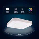 150W LED Canopy Light, 15600LM, 5700K, UL, Damp/Wet Locations, For Gas Stations, High Bay Carport, Indoor Parking, Underpasses, Loading Docks, Outdoor Area Light