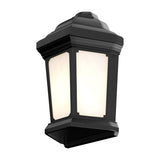 15W LED Outdoor Wall Sconce lighting Fixtures, 5000K (Daylight White), Textured Black Finish, 800 Lumens, ETL Listed