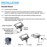 15W Outdoor LED Flood Security Lights, 5700K, 1730LM, IP65 Waterproof Landscape Lighting, Knuckle Mount, Bronze, Outdoor Garden Area Security Floodlight