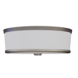 16 in. LED Flush Mount Ceiling Lights, 26W, 1142 Lumens, 5000K, 120 V, 90+ CRI, Dimmable, Brush Nickel Finish