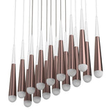 16-Light Chandelier, Industrial Hanging/ Suspension Light Fixture, 112W, 3000K(warm white), 5600LM, Island Pendant Light, Dimmable