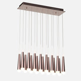 16-Light Chandelier, Industrial Hanging/ Suspension Light Fixture, 112W, 3000K(warm white), 5600LM, Island Pendant Light, Dimmable