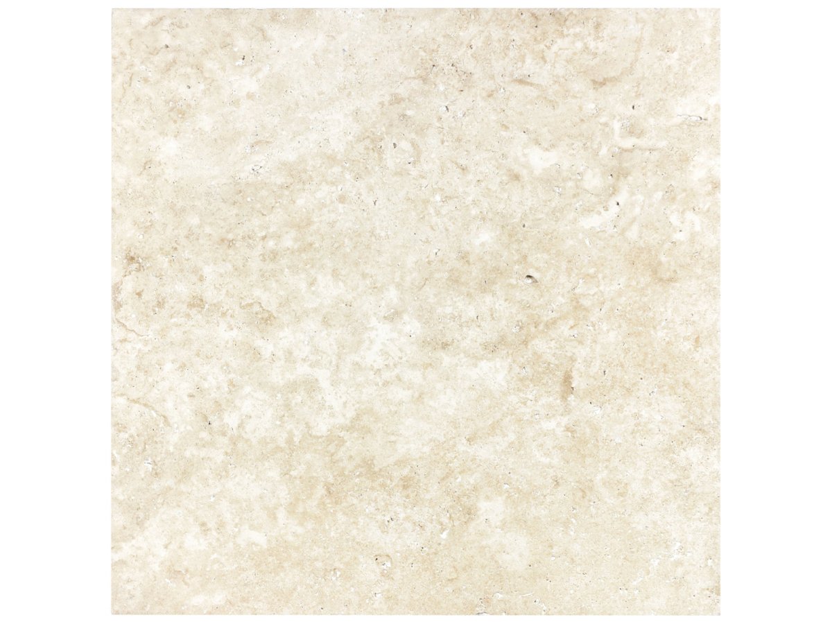 16 X 16 In Ivory Brushed Travertine