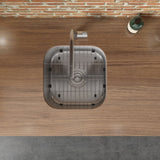 16 x 16 inch Bar Prep Sink Undermount 16 Gauge Stainless Steel