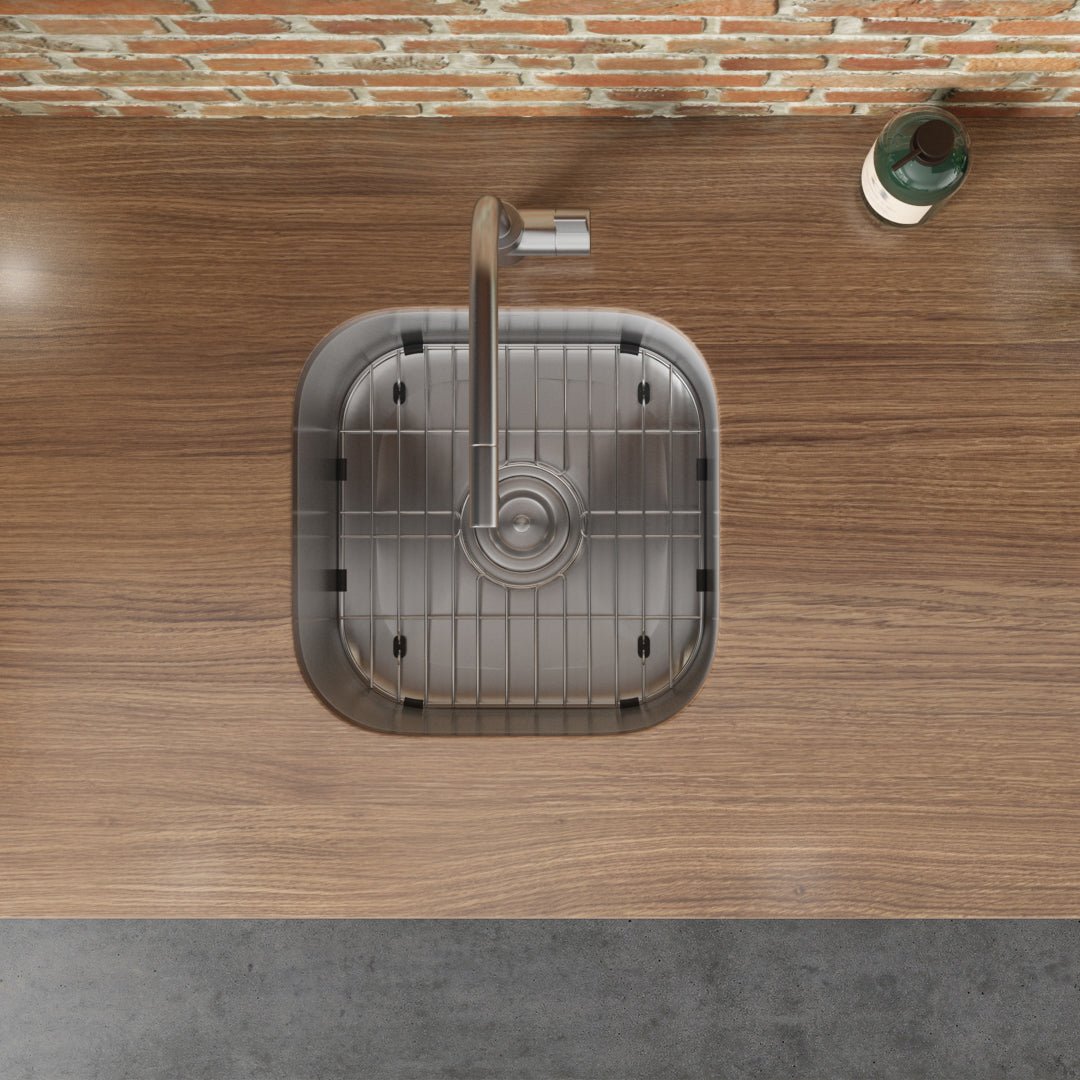 16 x 16 inch Bar Prep Sink Undermount 16 Gauge Stainless Steel